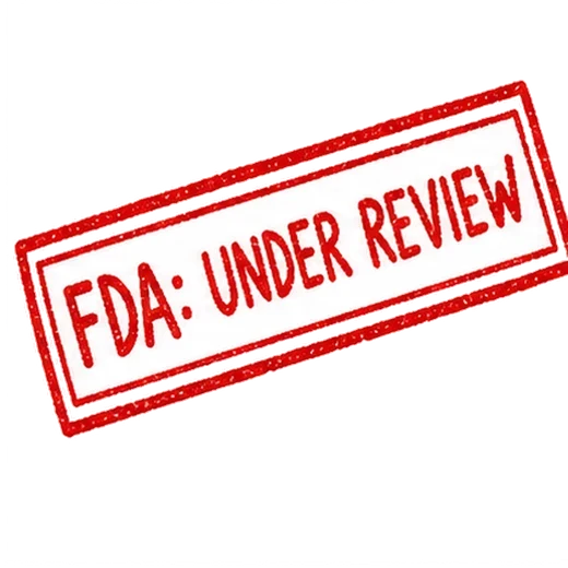 FDA: under review stamp