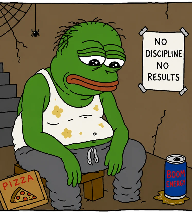 Pepe before peptides: sad basement dweller